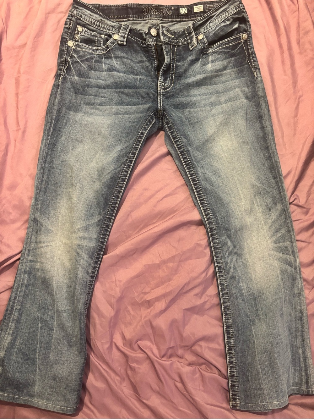 Miss Me Women's Light Blue Bootcut Jeans